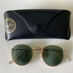 Gold and black Rayban Icons